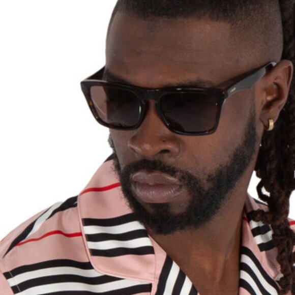 Burberry BE4434 414673 Square Sunglasses - Check Sand/Brown - Picture 2 of 9